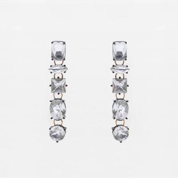 Zara Crystal Dangle Earrings - Picture 7 of 15